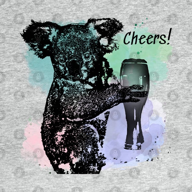 Cheers! Koala bear with a beer by Bailamor